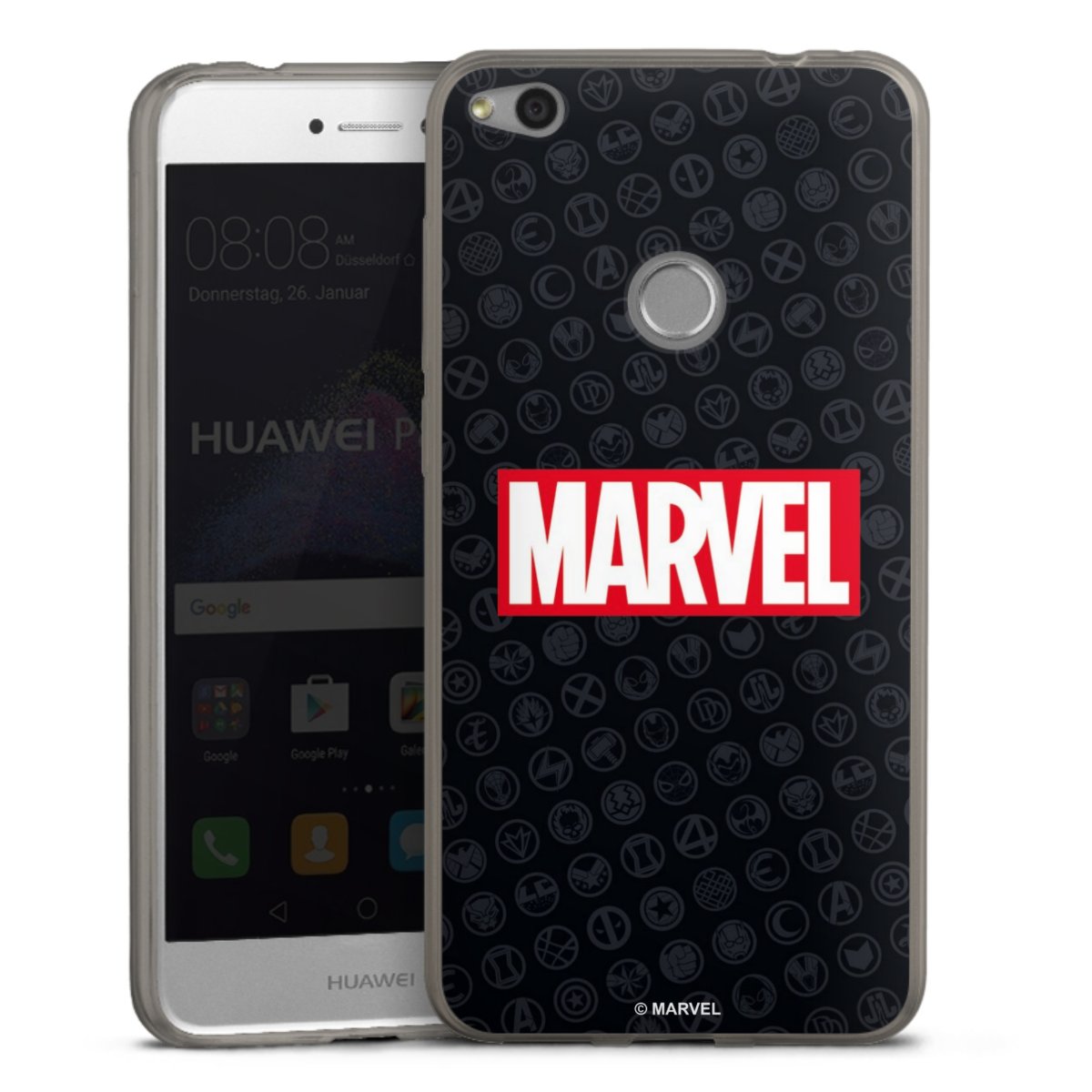 Marvel Logo Black Red 