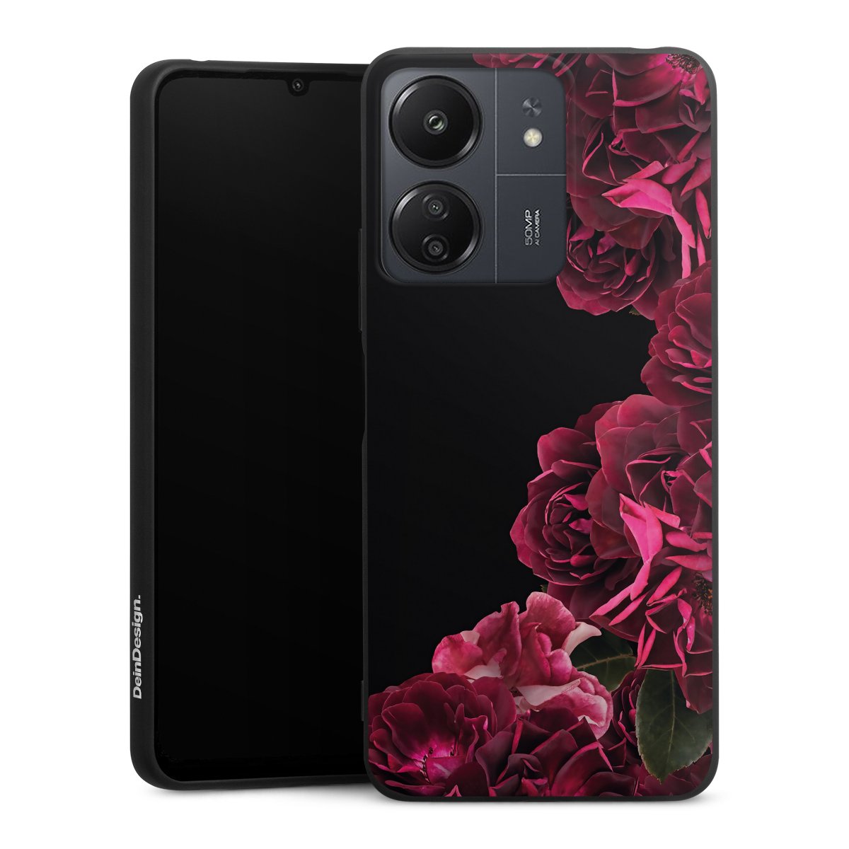Rose vintage su nero