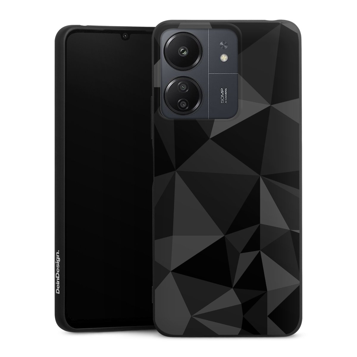 Motif Polygone Noir