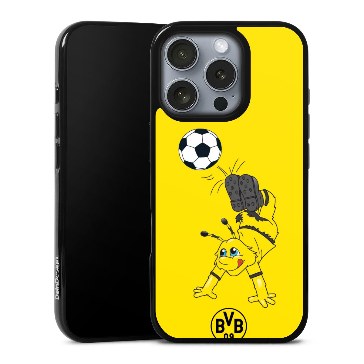 Emma mit Fussball - BVB