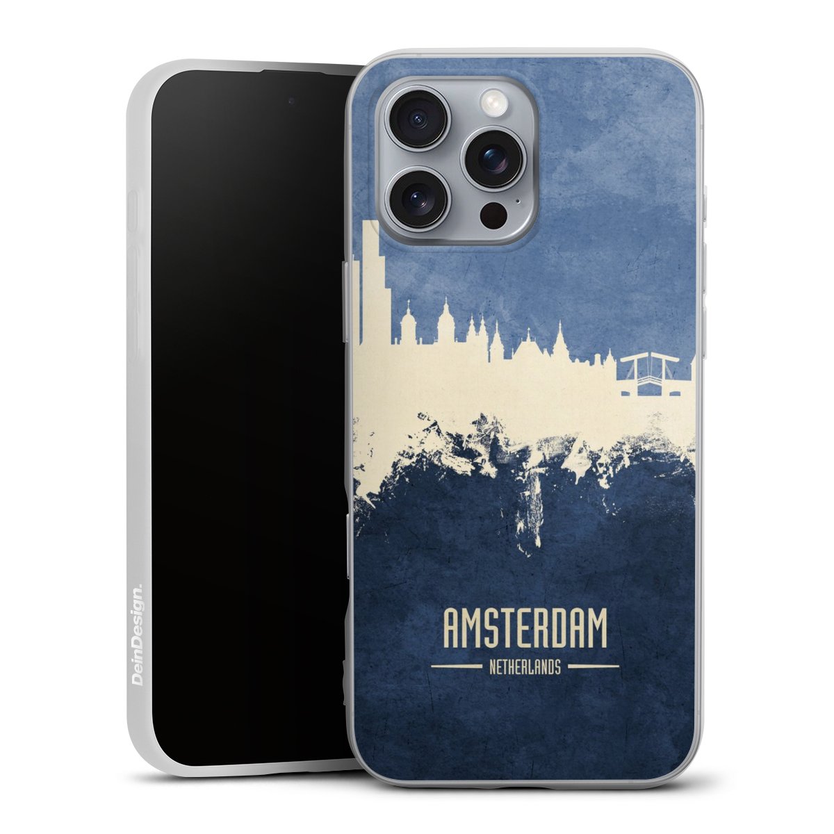 Amsterdam Skyline blauw