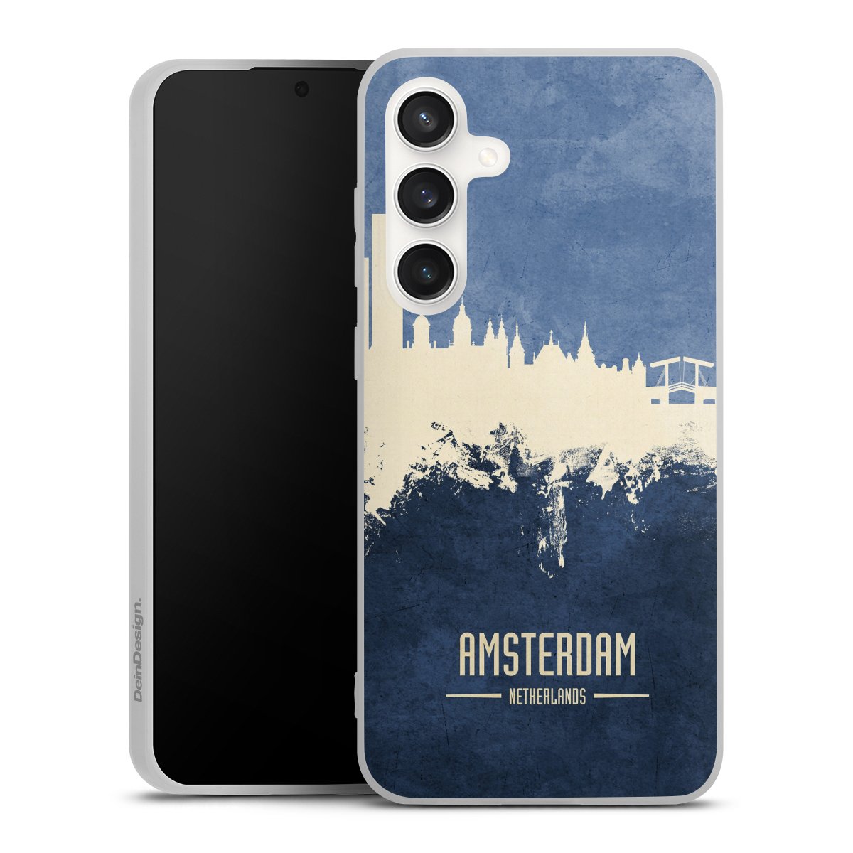 Amsterdam Skyline blauw