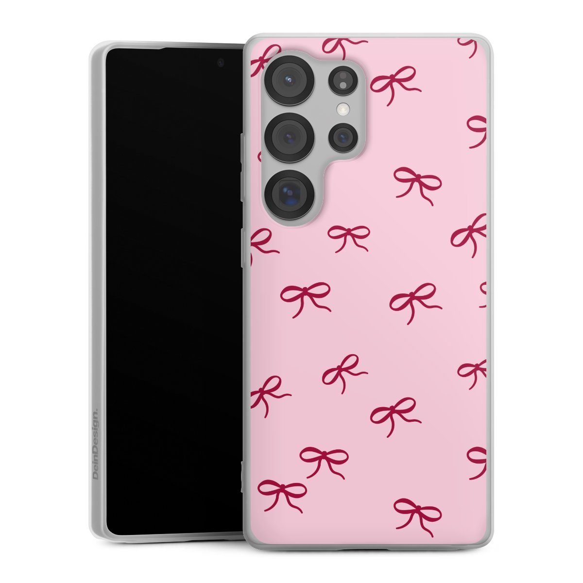 Bows Red Pink Pattern