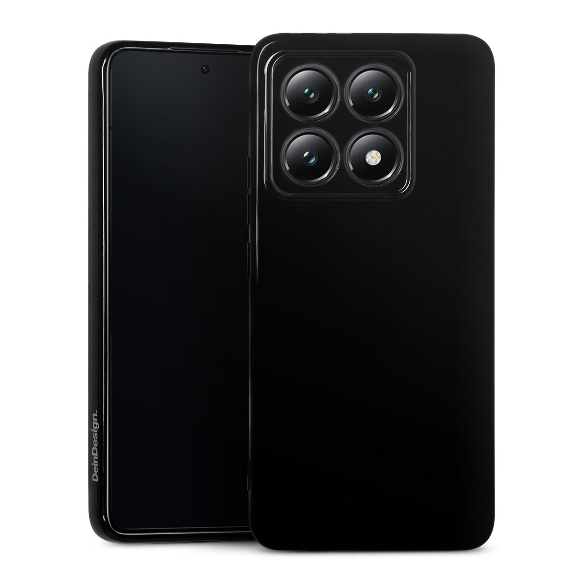 SEAHAI Cover per Xiaomi 14 Ultra, [360° Rotante Staffa] [Militare Anti- Caduta Protezione] Cornice Paraurti in Silicone Morbido Ultra Sottile Custodia, Nero