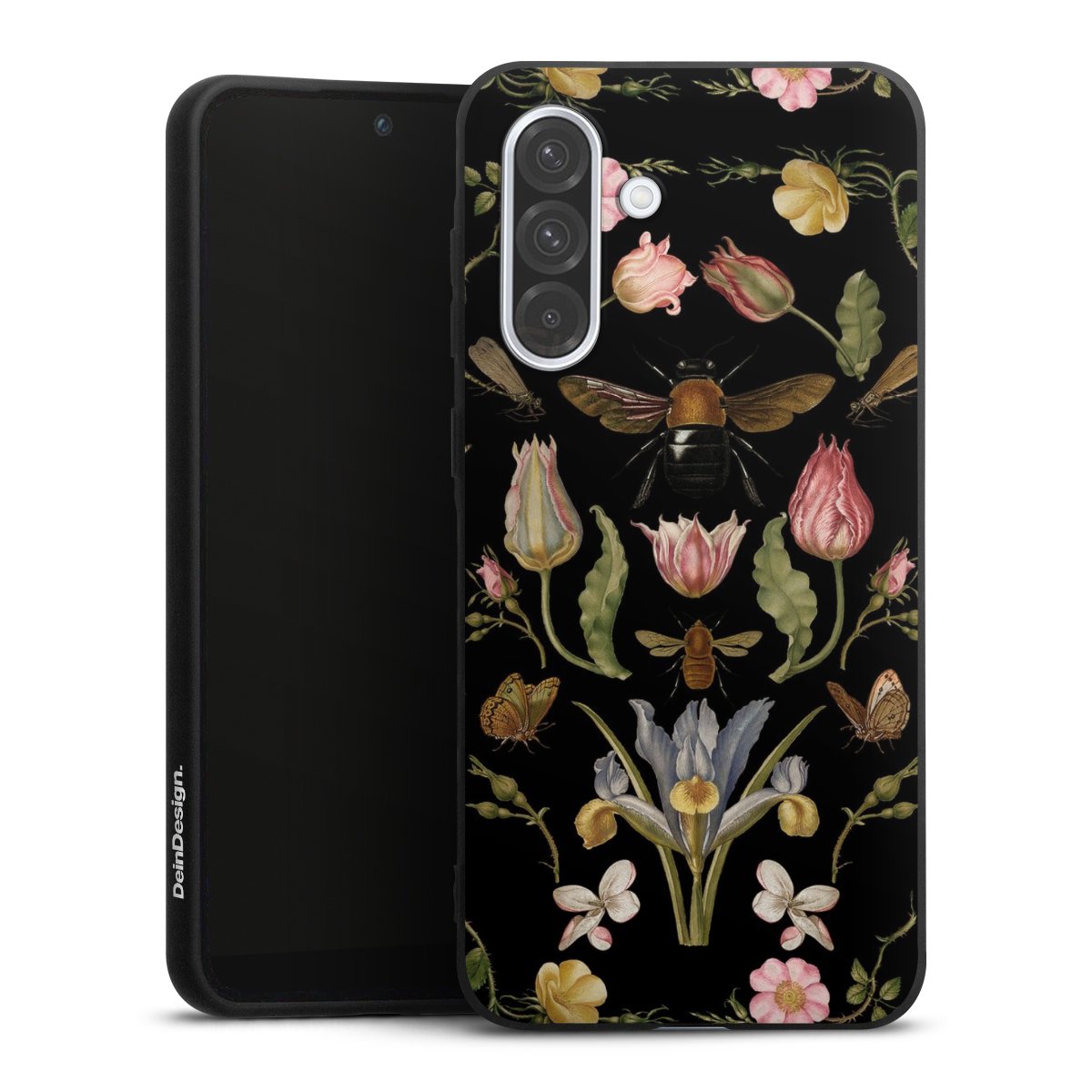 Fiori di campo e api nere