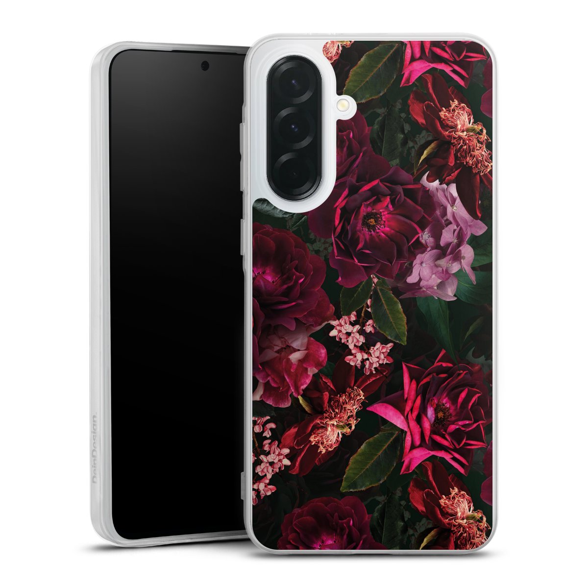 Fiori rosso scuro e rosa