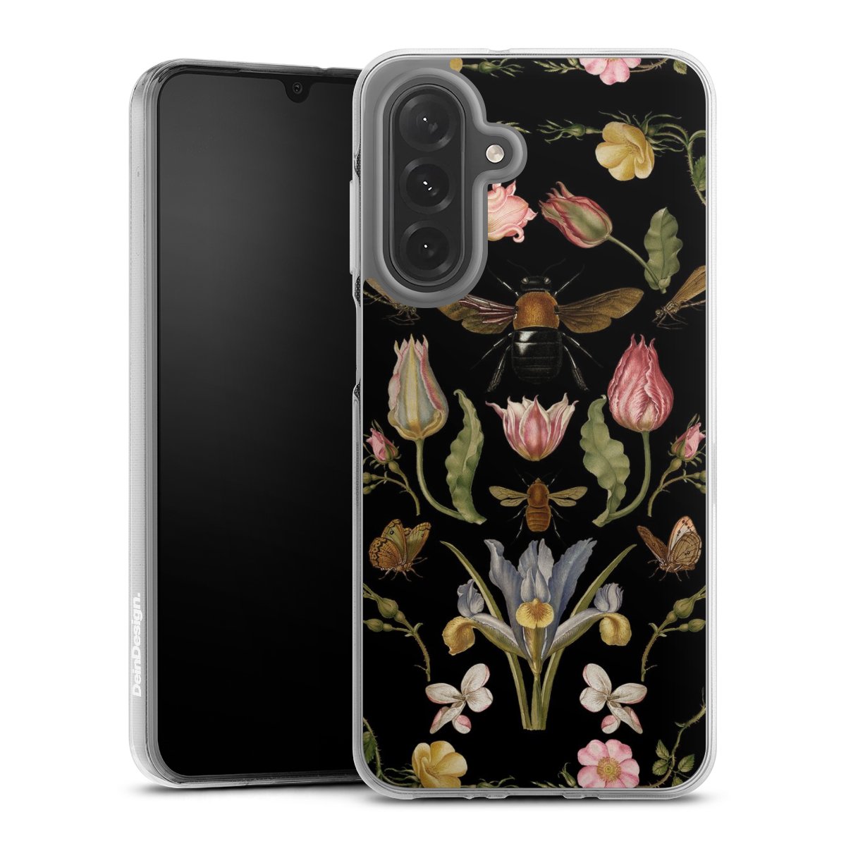 Veldbloemen en Bijen Zwart