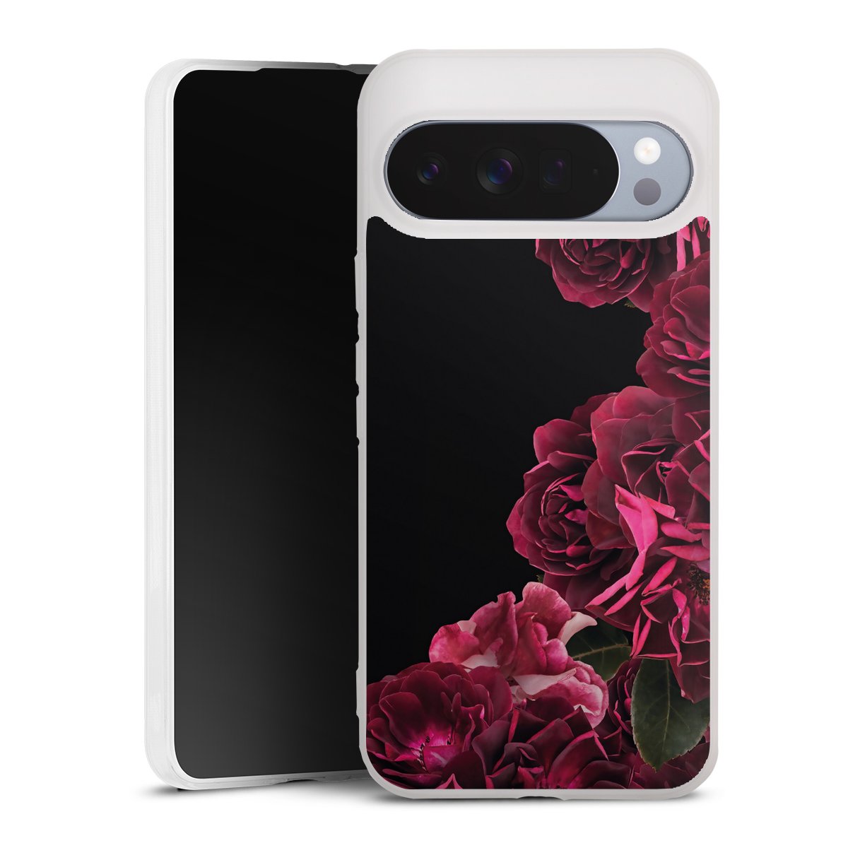 Rose vintage su nero