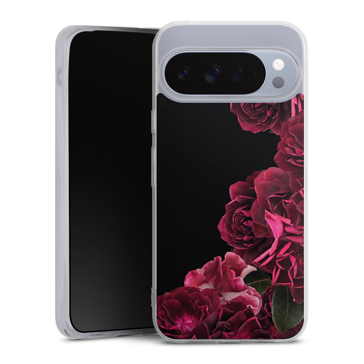 Rose vintage su nero