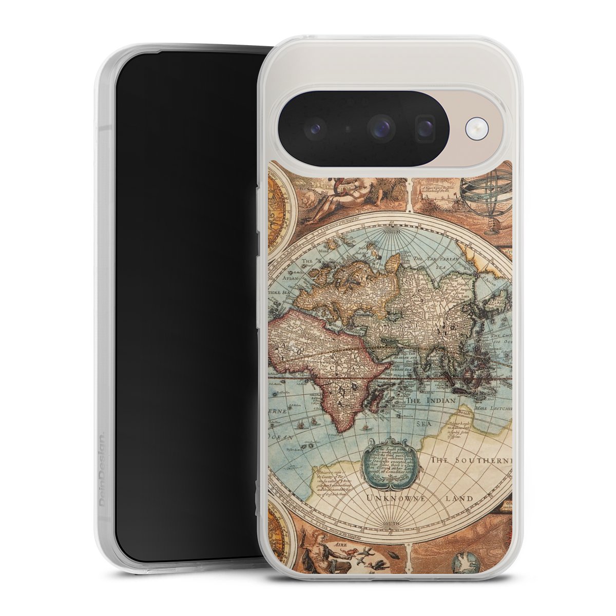 Mappa del mondo vintage