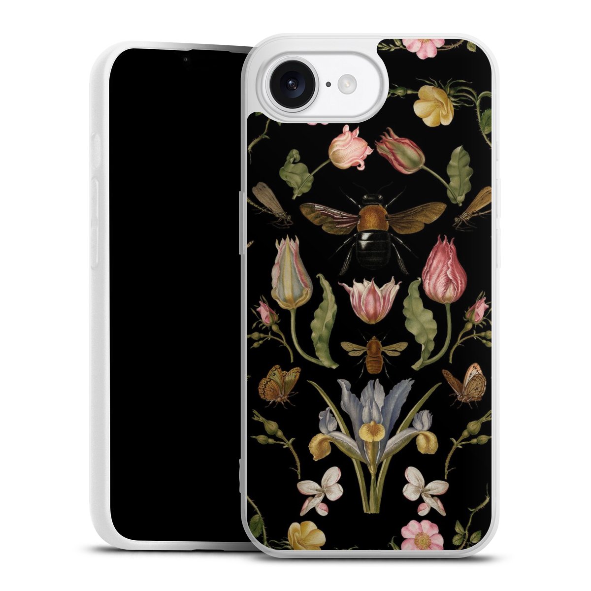 Veldbloemen en Bijen Zwart