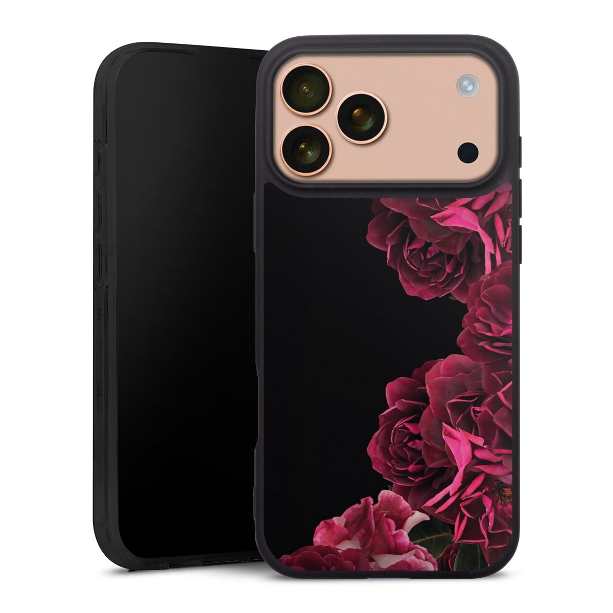 Rose vintage su nero