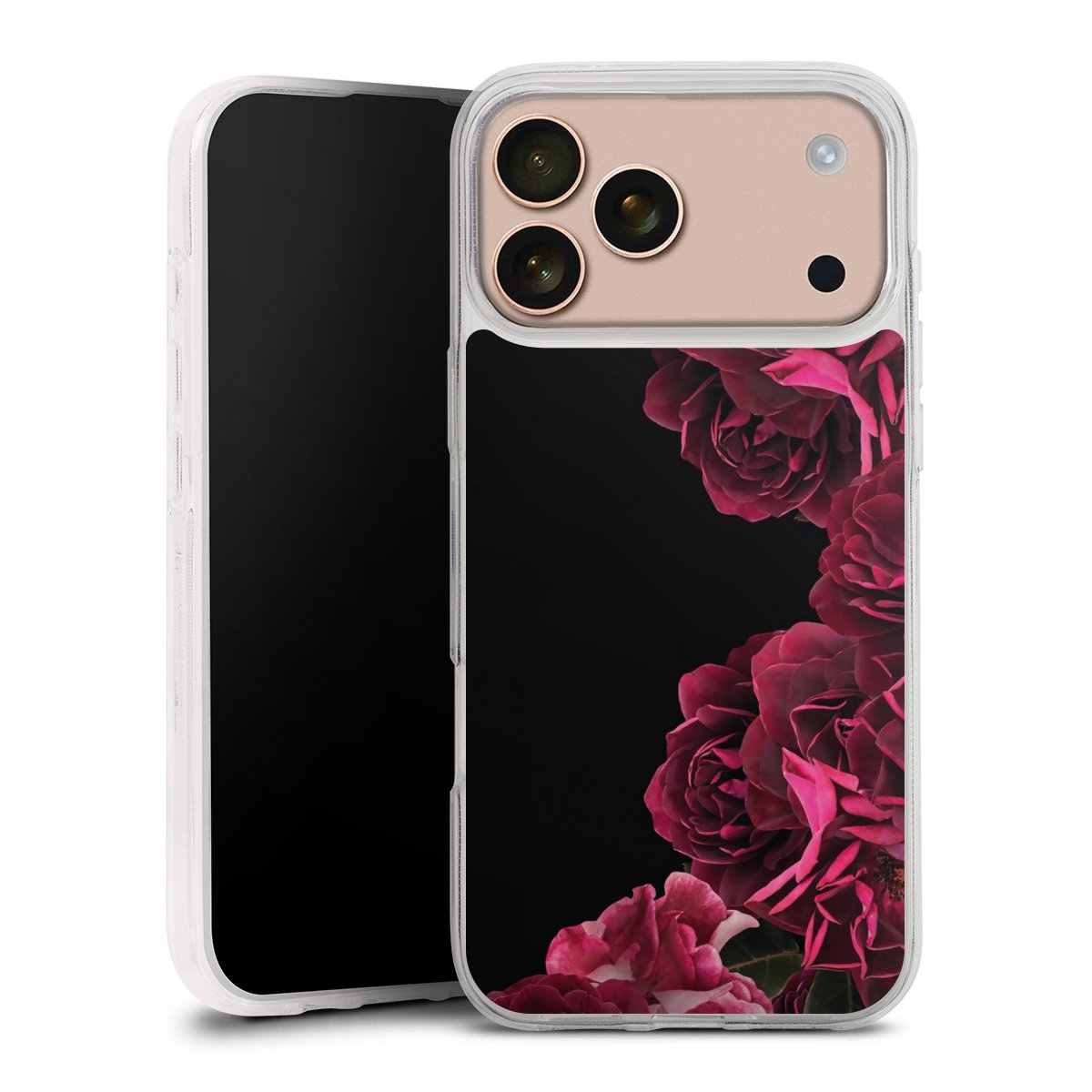 Rose vintage su nero
