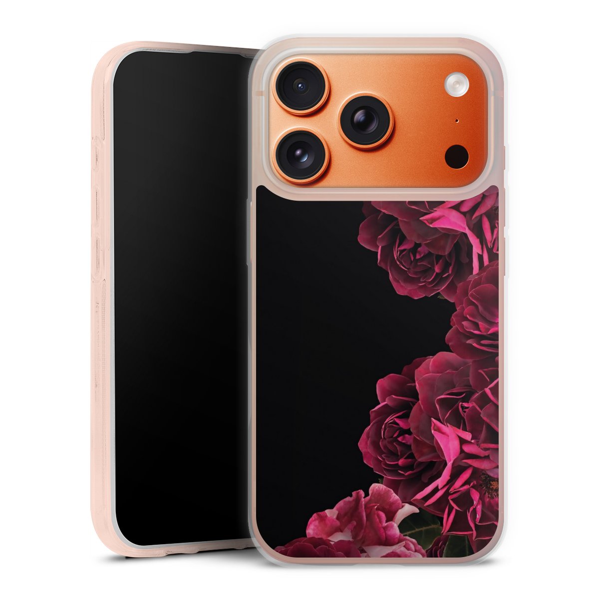 Rose vintage su nero