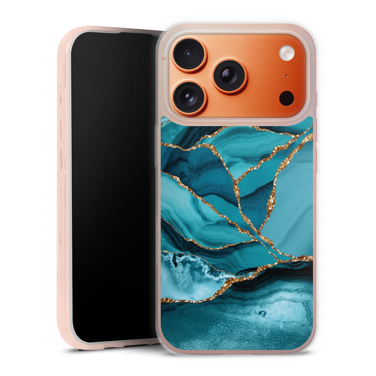 Eisblaue Marmor Landschaft