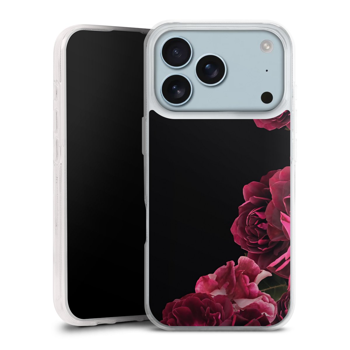 Rose vintage su nero