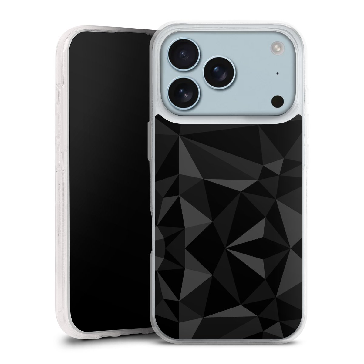 Motif Polygone Noir