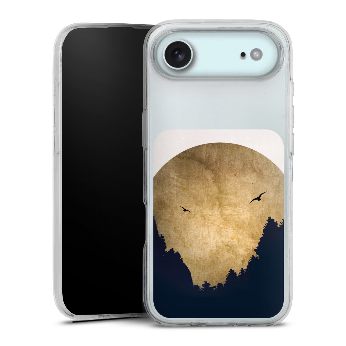 Twee vogels en de maan