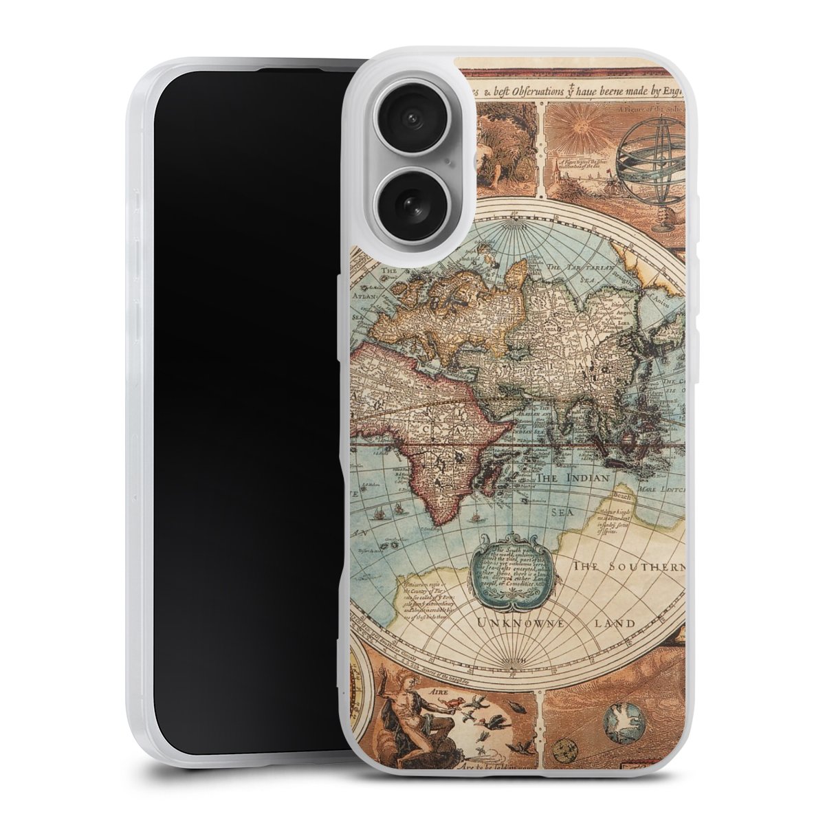 Mappa del mondo vintage