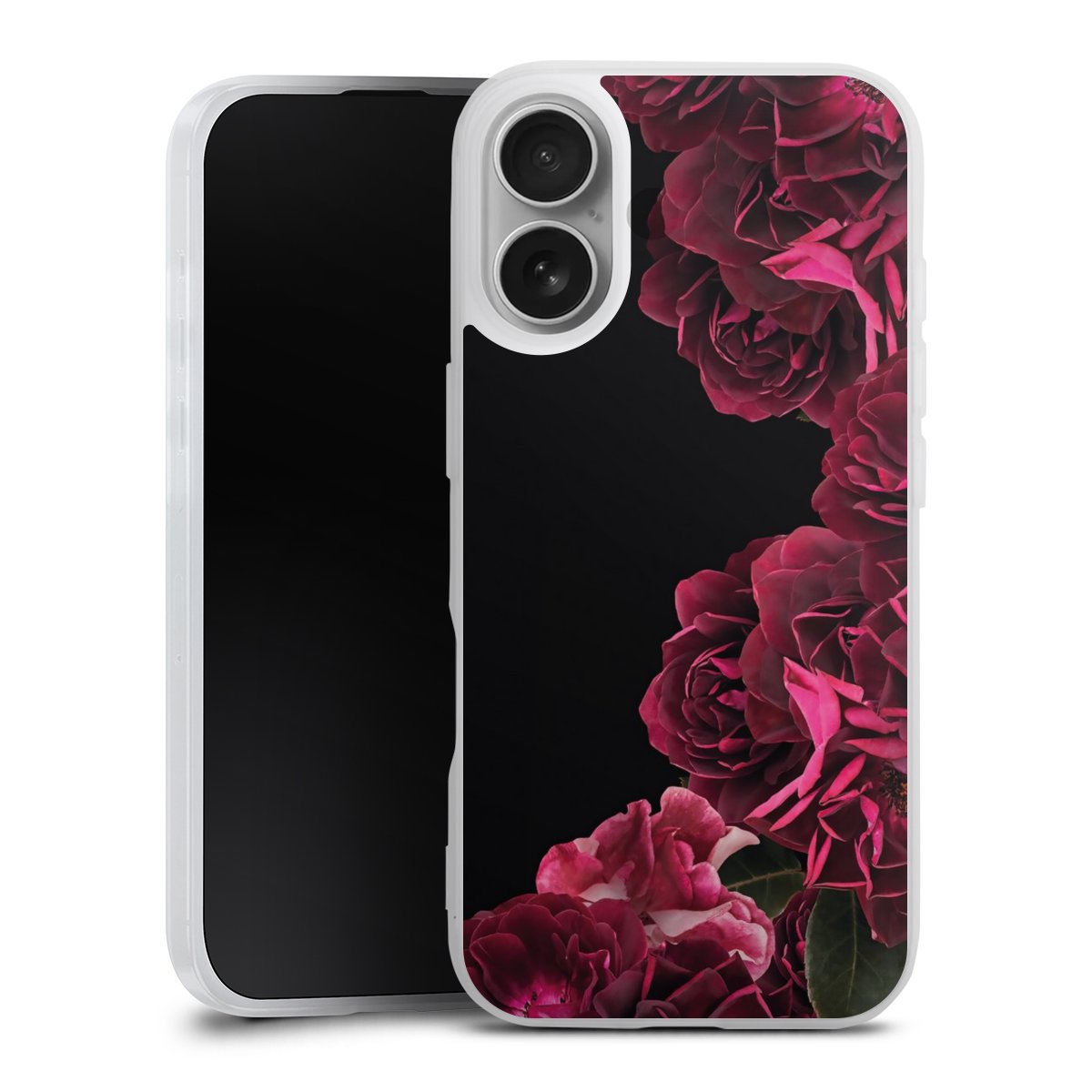 Rose vintage su nero