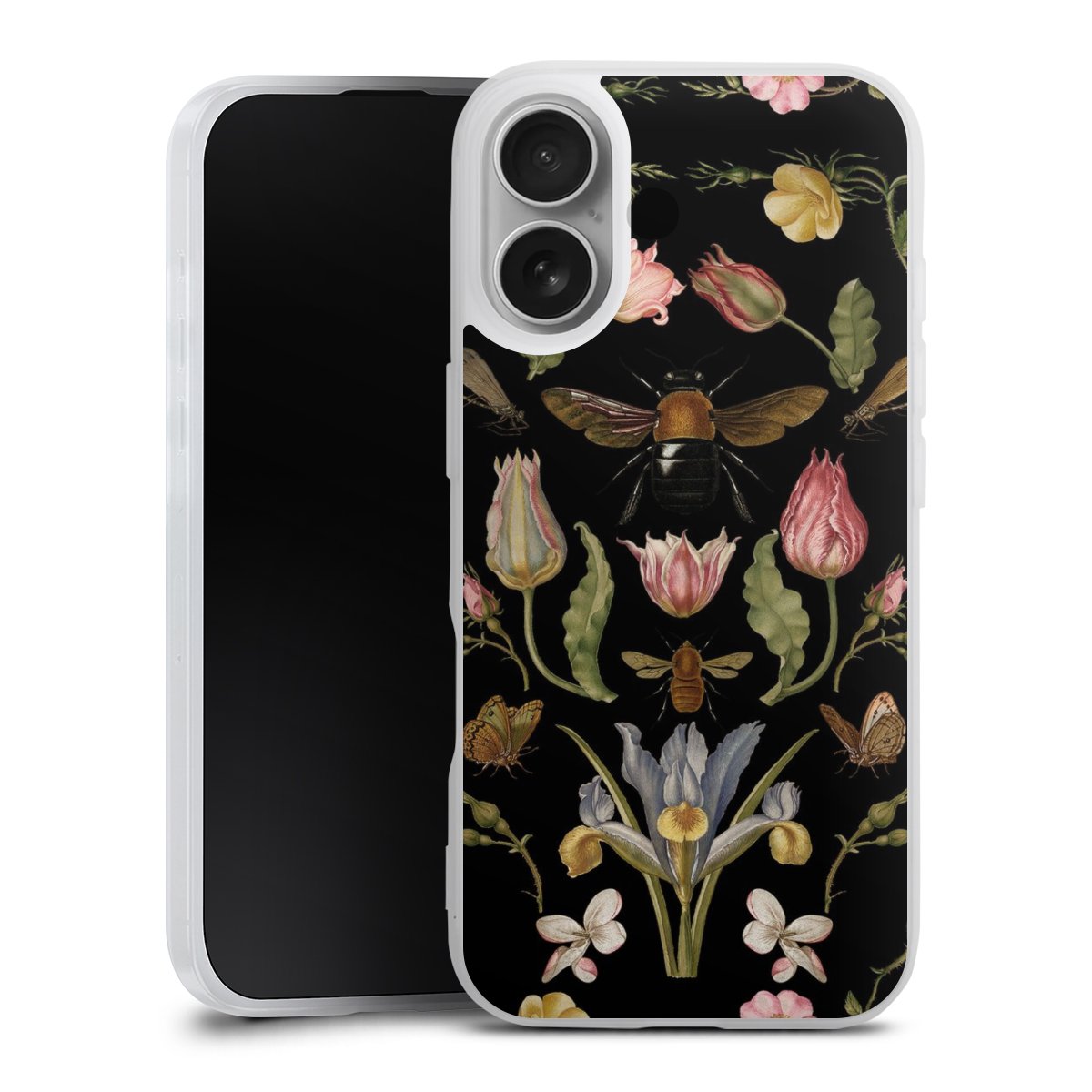 Veldbloemen en Bijen Zwart