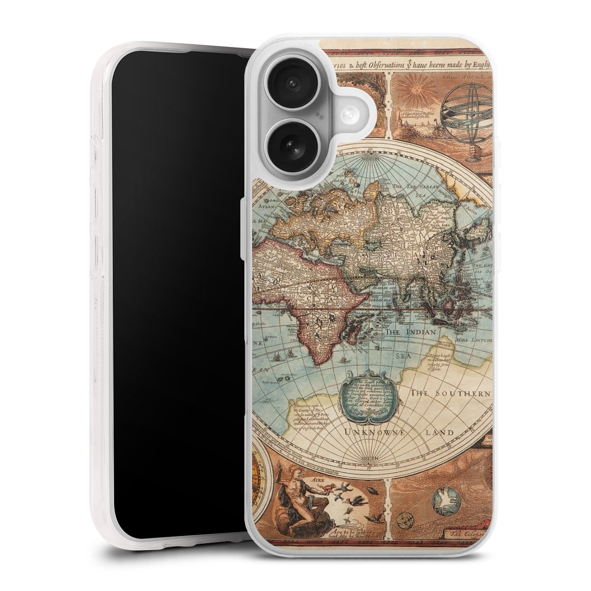 Mappa del mondo vintage