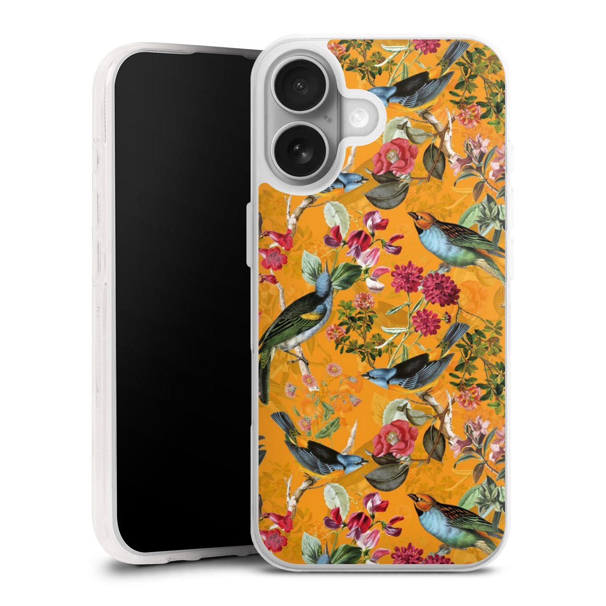 Vogels Bloemen Behang