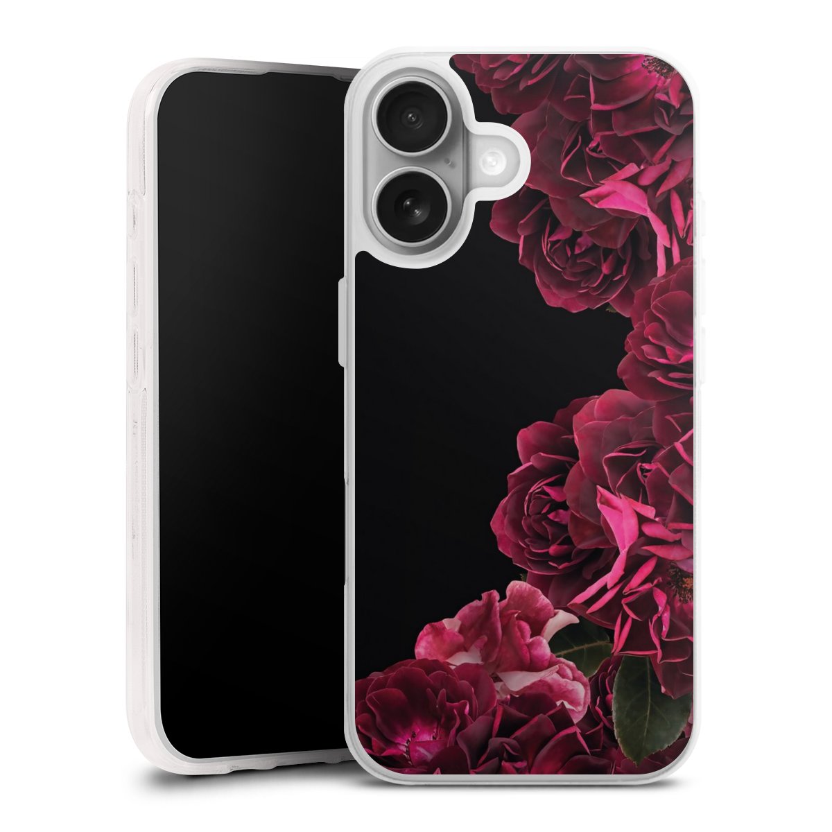 Rose vintage su nero