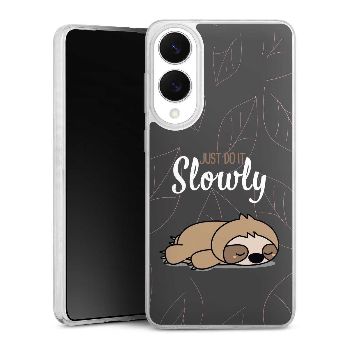 Just Do It Slowly Sloth Grey