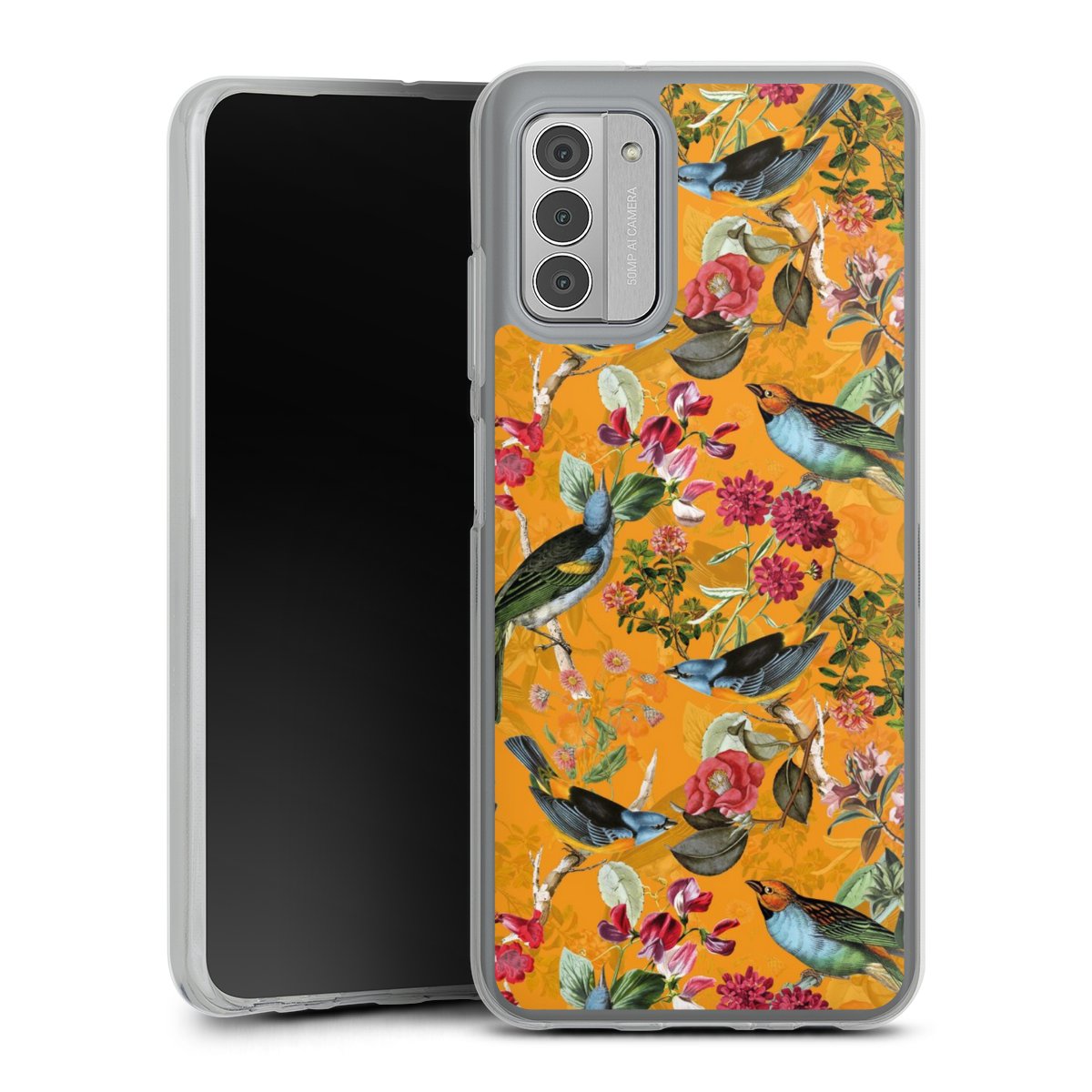 Vogels Bloemen Behang