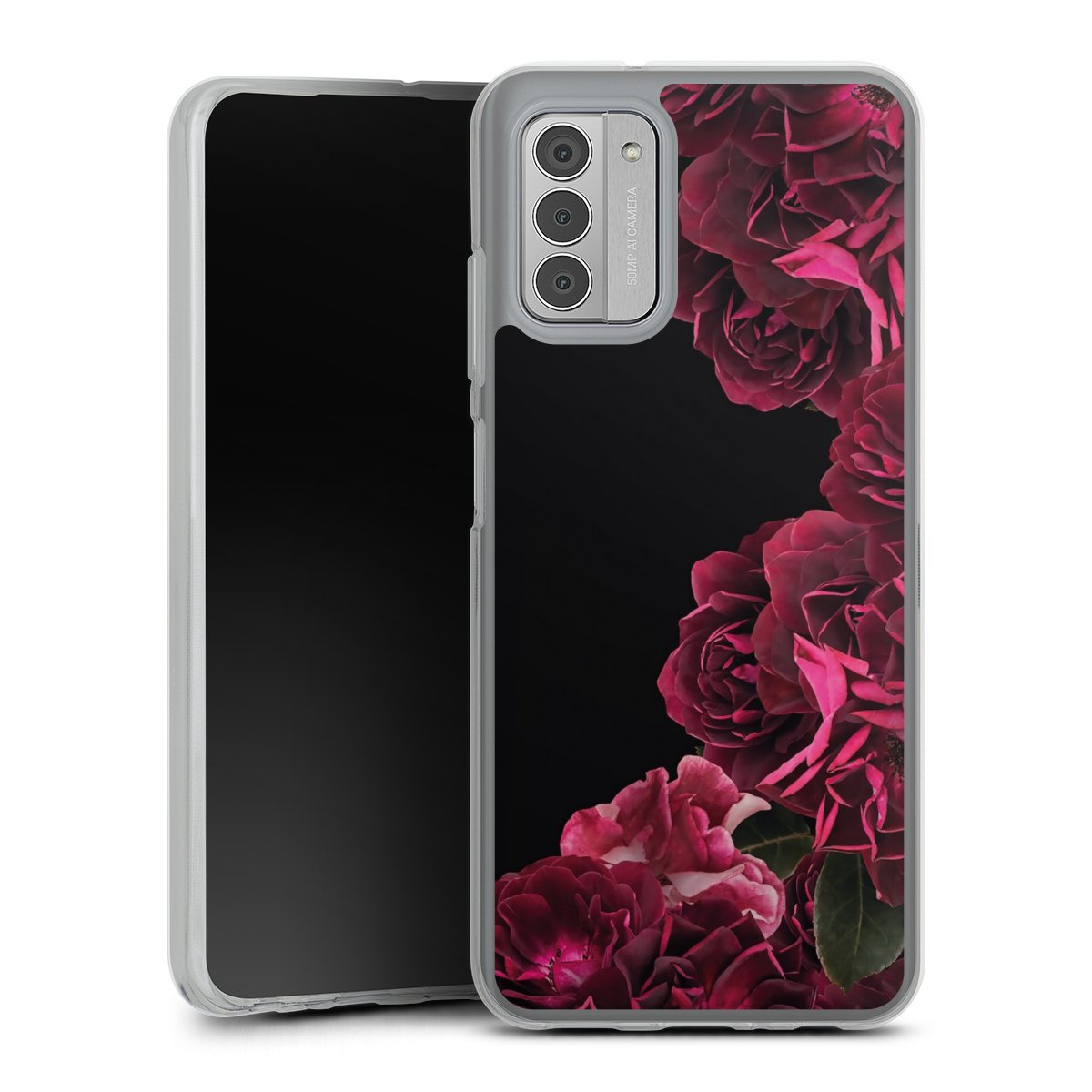 Rose vintage su nero