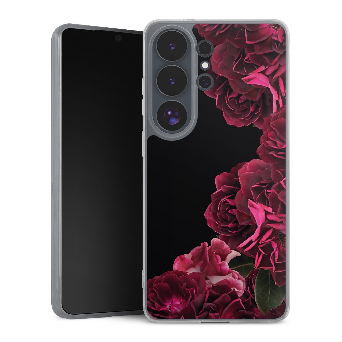 Rose vintage su nero