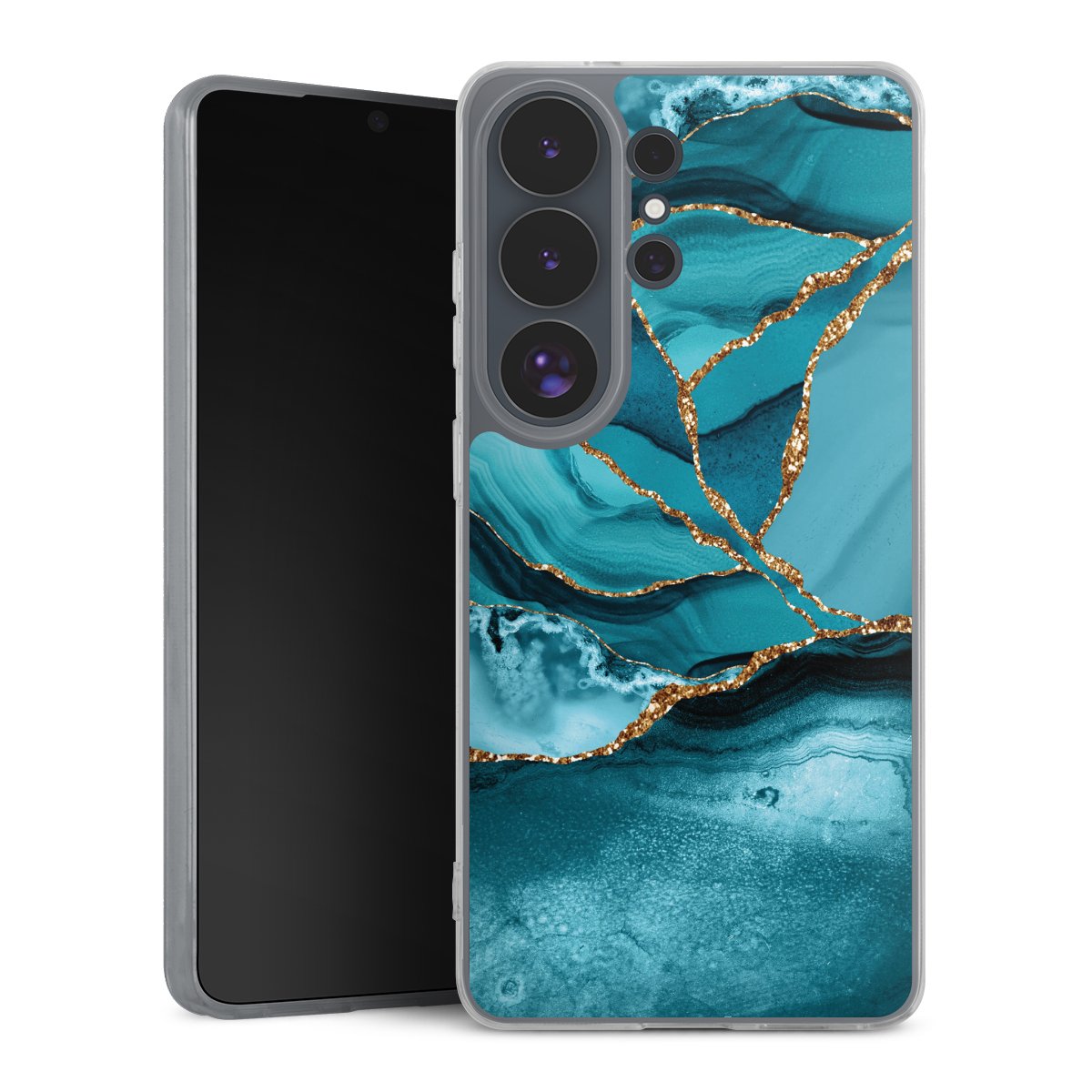 Eisblaue Marmor Landschaft