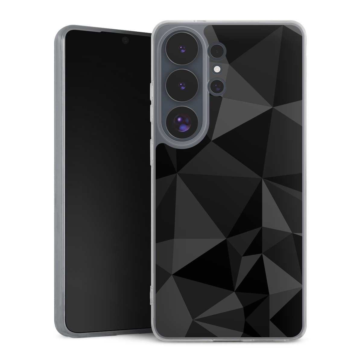 Veelhoekpatroon Zwart