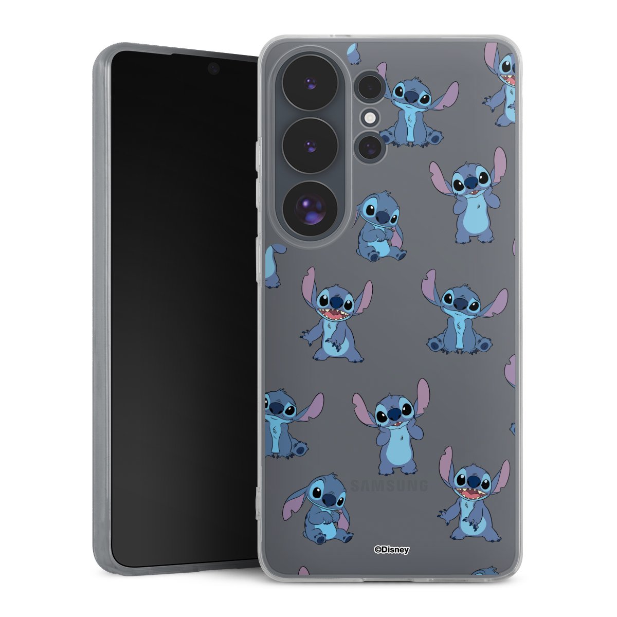 Stitch Faces Pattern Transparent