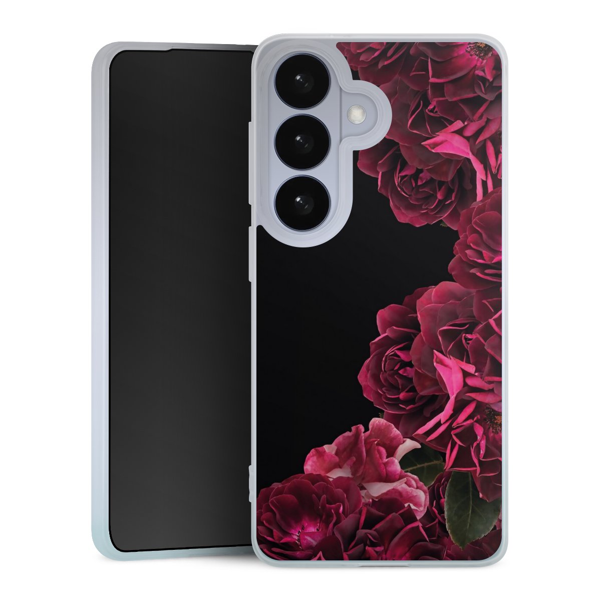 Rose vintage su nero