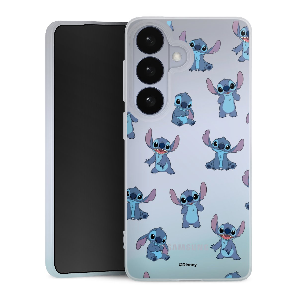 Stitch Faces Pattern Transparent