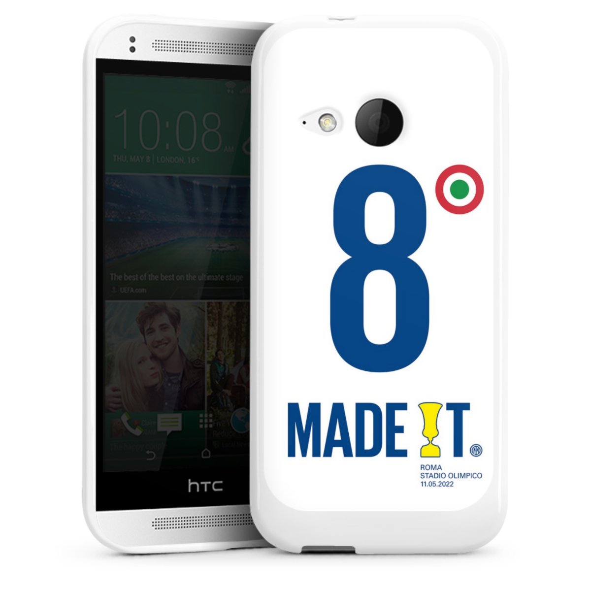 - Made It voor Siliconen hoesje (wit) voor HTC One mini 2 van DeinDesign