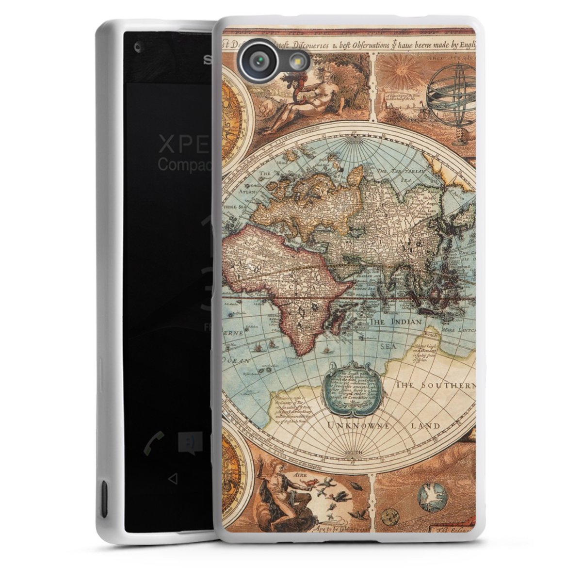 Mappa del mondo vintage