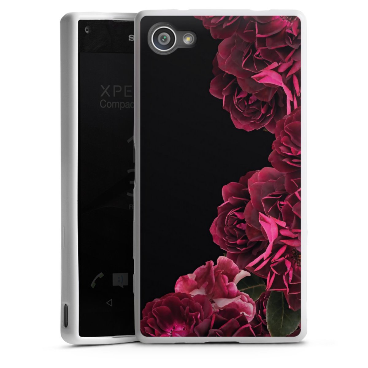 Rose vintage su nero