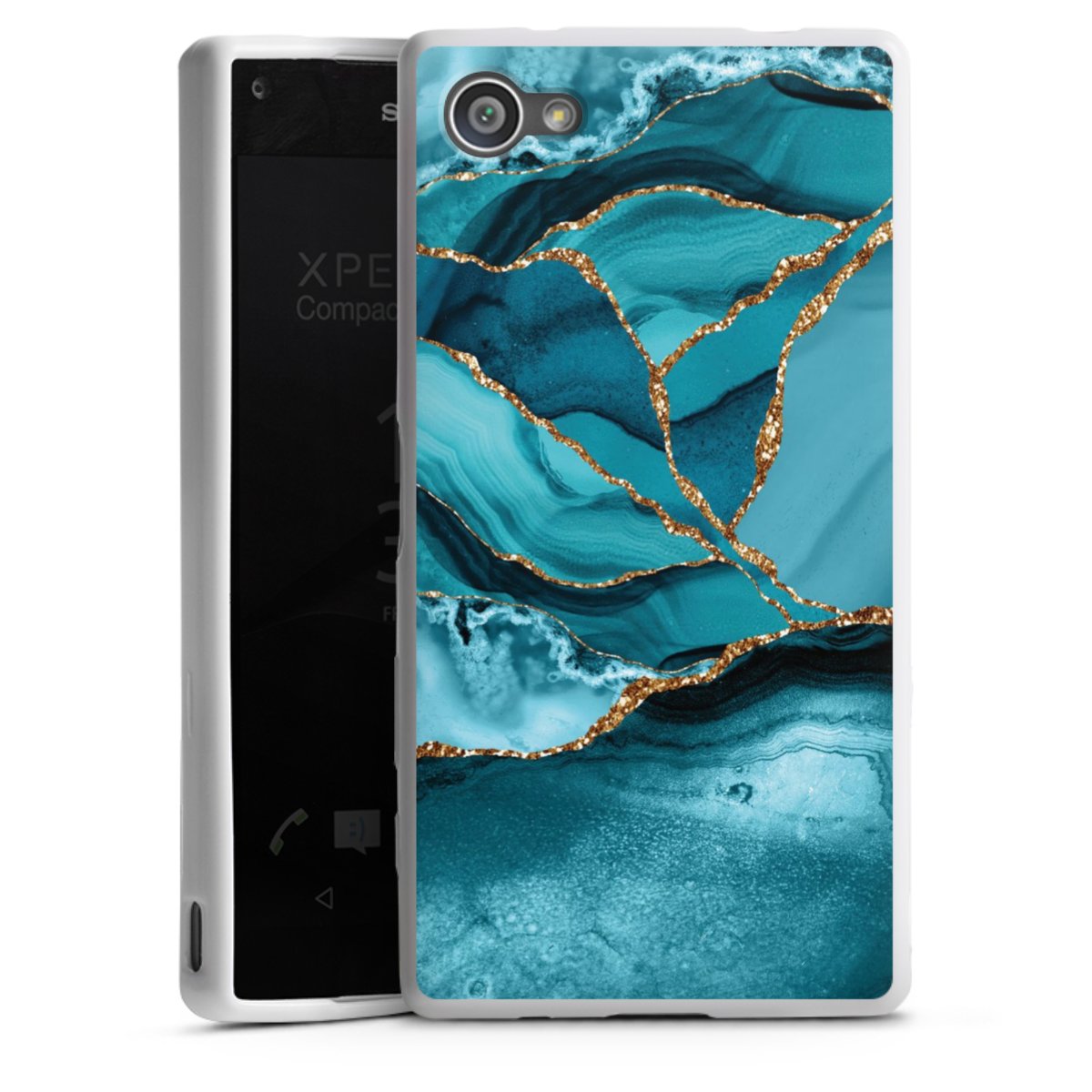 Eisblaue Marmor Landschaft