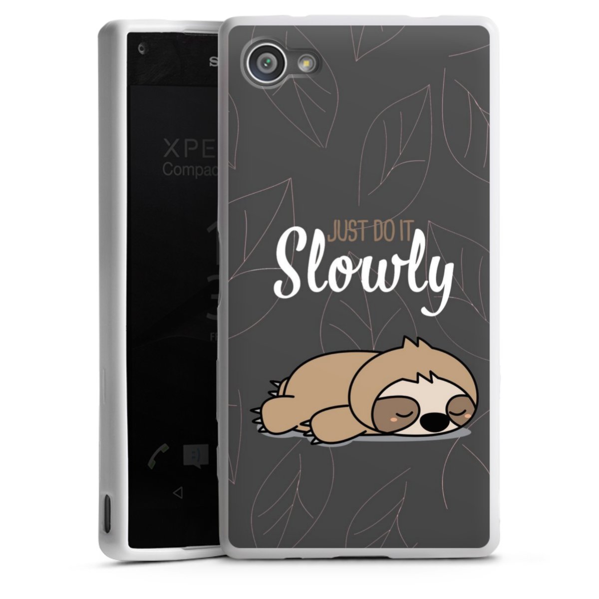 Just Do It Slowly Sloth Grey