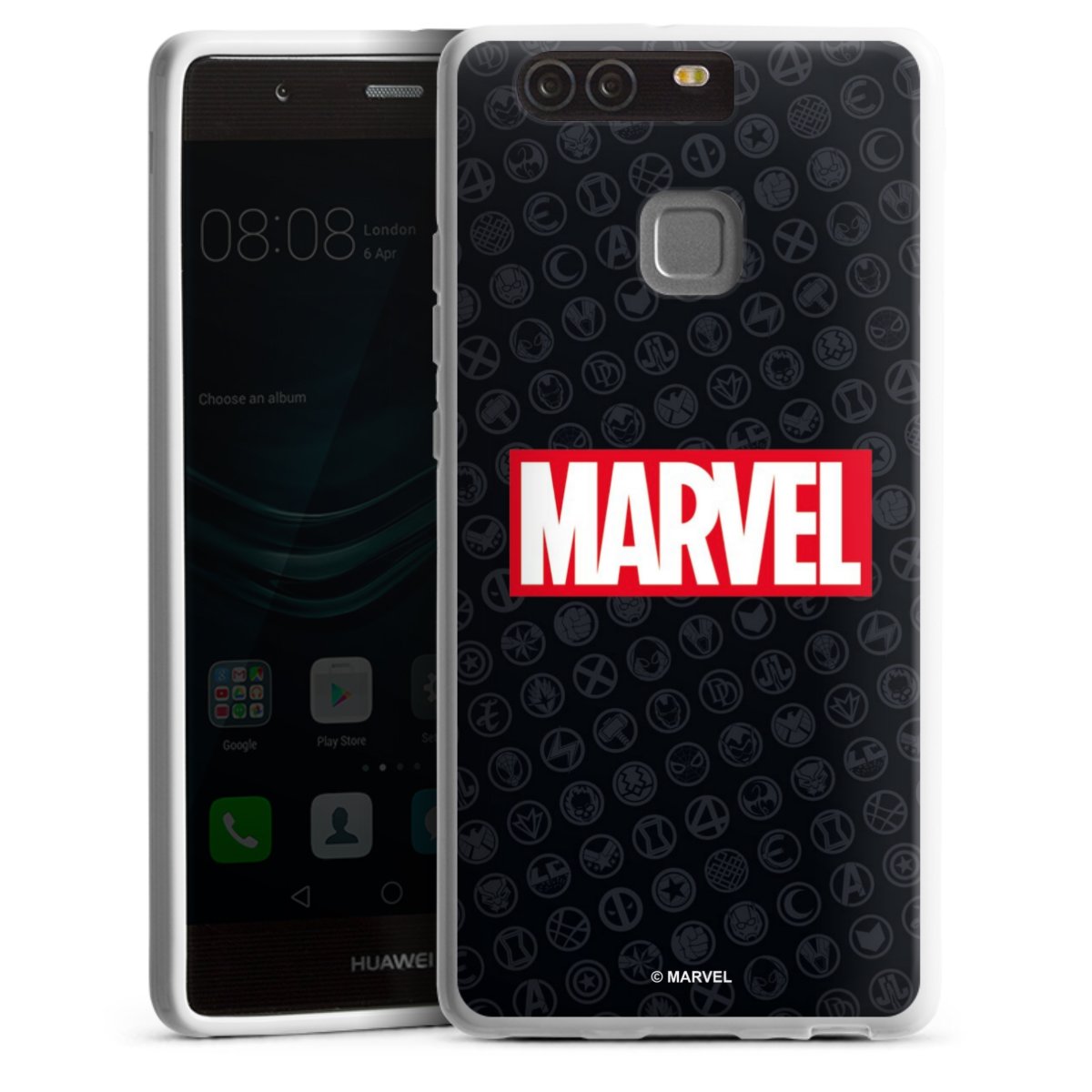 Marvel Logo Black Red 