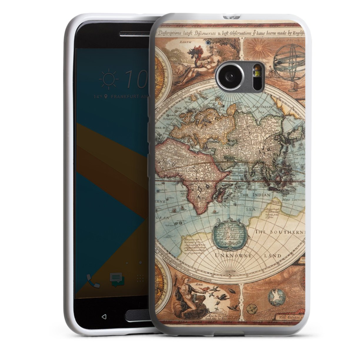 Mappa del mondo vintage
