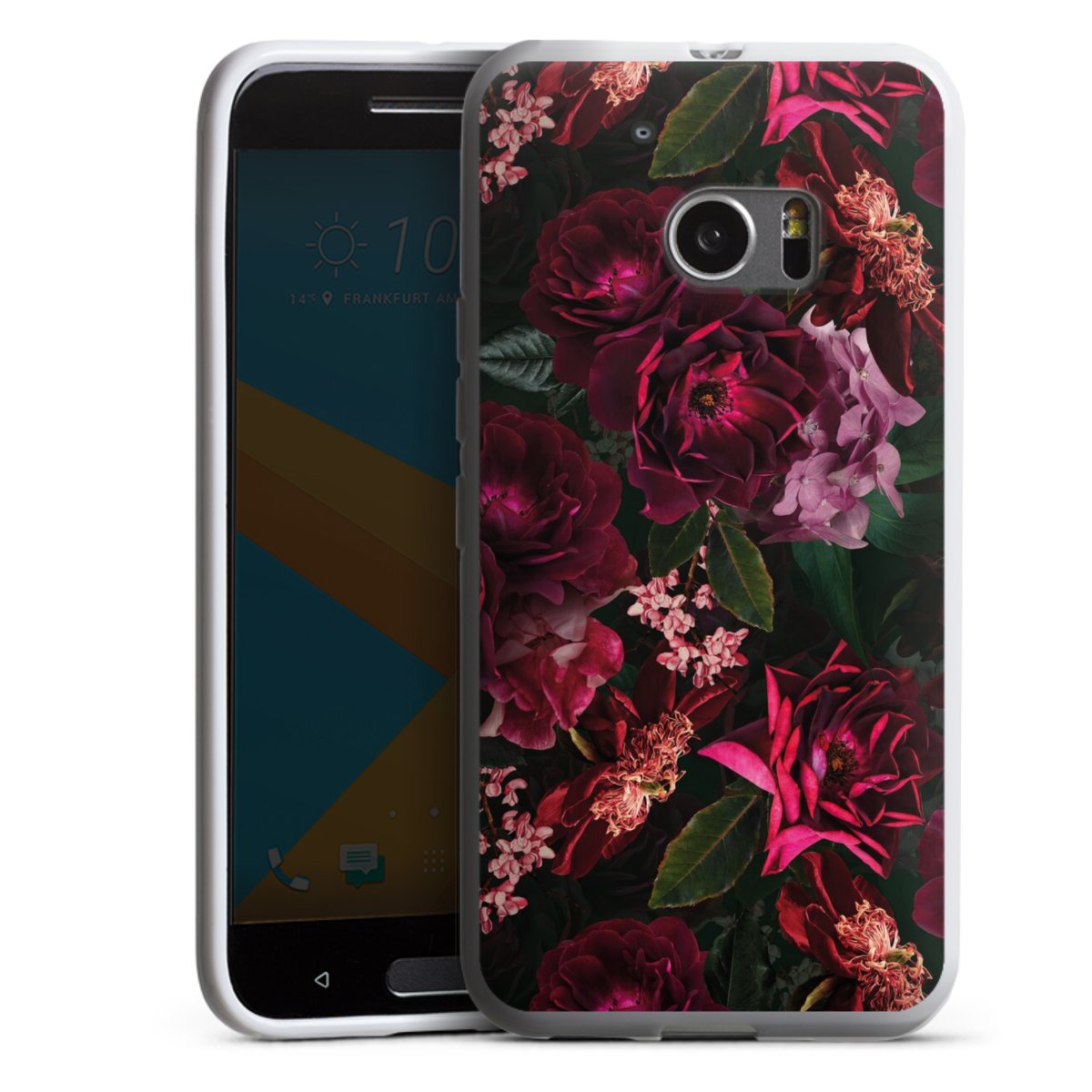 Fiori rosso scuro e rosa
