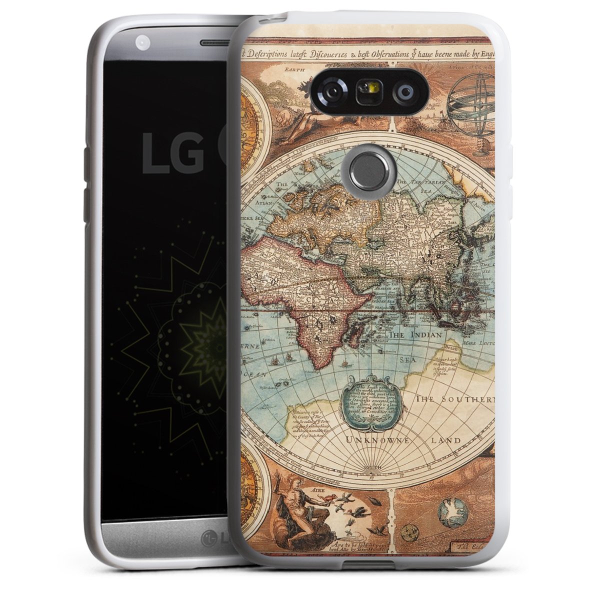 Mappa del mondo vintage