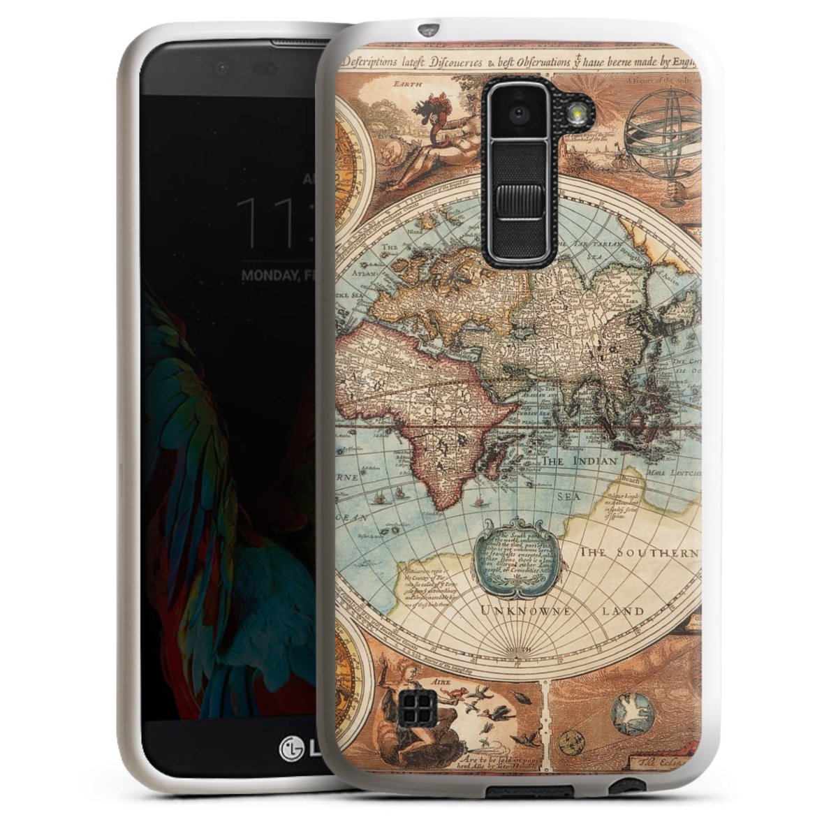 Mappa del mondo vintage