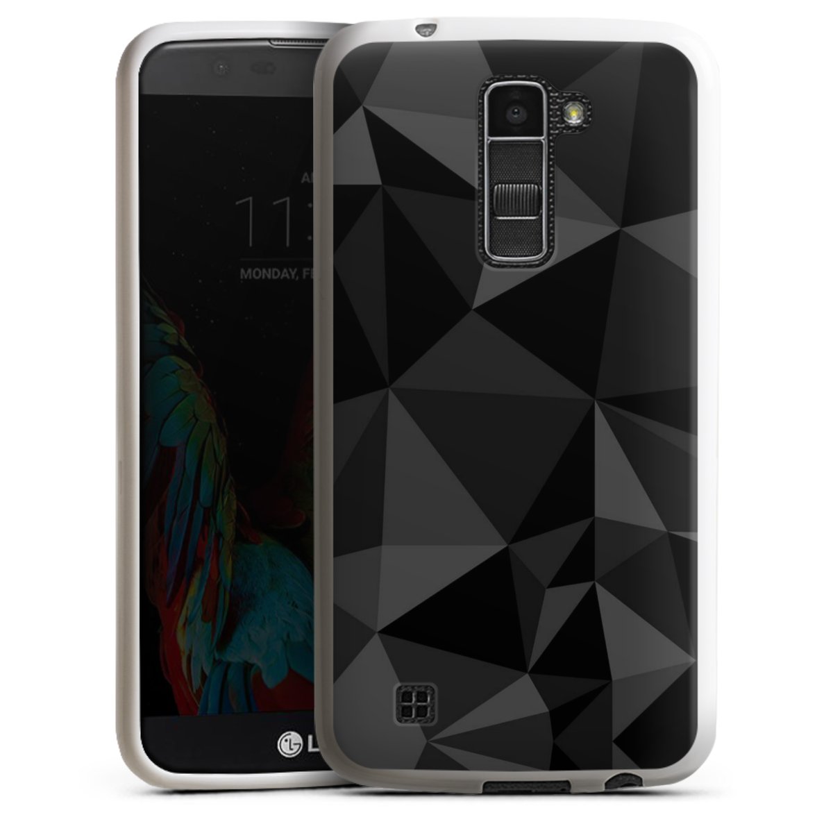 Motif Polygone Noir