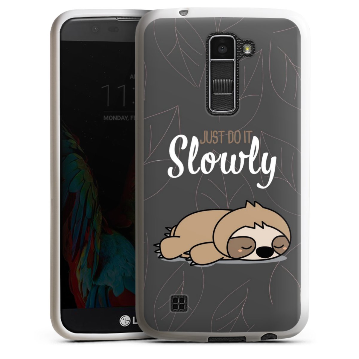 Just Do It Slowly Sloth Grey