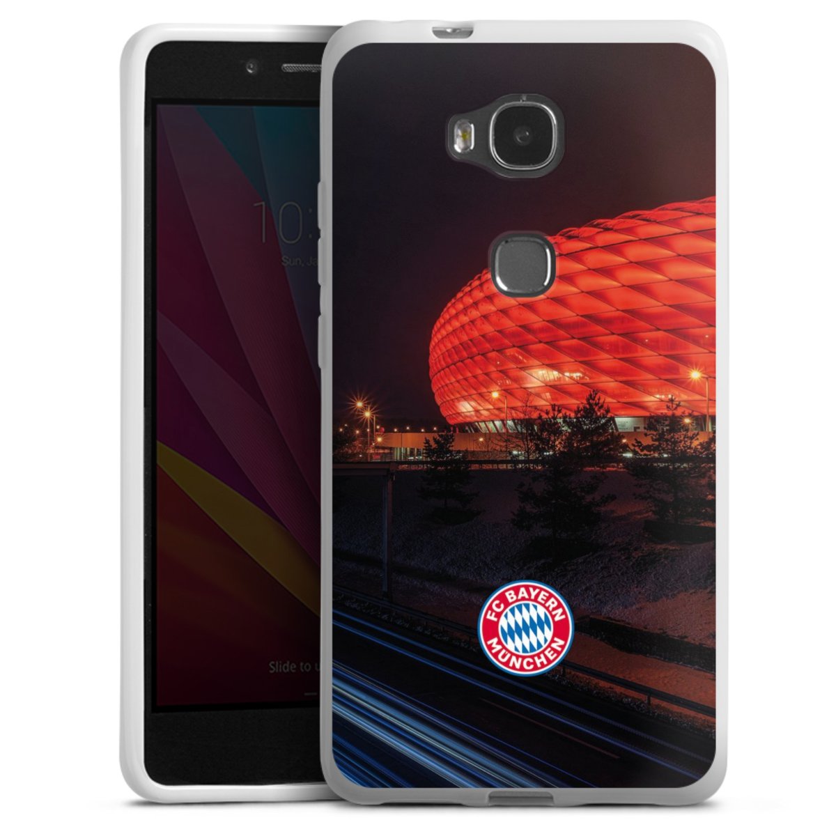Allianz Arena bei Nacht FCB